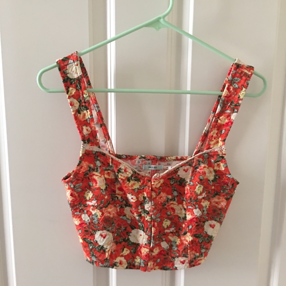 Floral crop top
